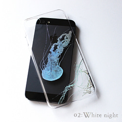 ホログラムver 004：Jellyfish*水中をただようクラゲケース：iPhone15〜 スマホケース 2枚目の画像