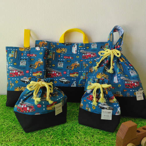 【限定販売】 新幹線ブルー！！幼稚園小学校入園入学6点セット！ その他入園 手提げ・レッスンバッグ・入園グッズ