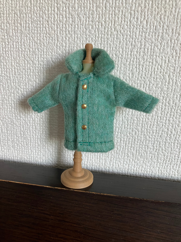 オビツ11 woolのコート turquoise blue その他人形 maccan