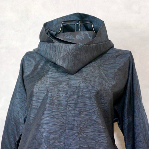 着物リメイクセットアップ & スヌード 〜四季で心地良い上質大島紬素材