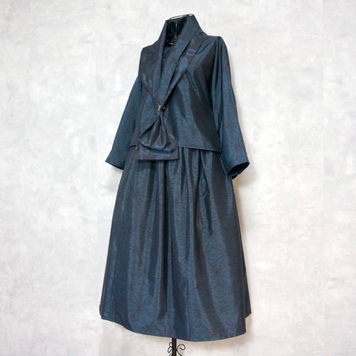 着物リメイクセットアップ & スヌード 〜四季で心地良い上質