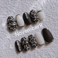 ネイルチップ サイズオーダー 韓国 ポップ ニュアンス ぷっくり インク