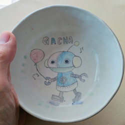 R5083  ロボットイラスト盛り皿 1枚目の画像