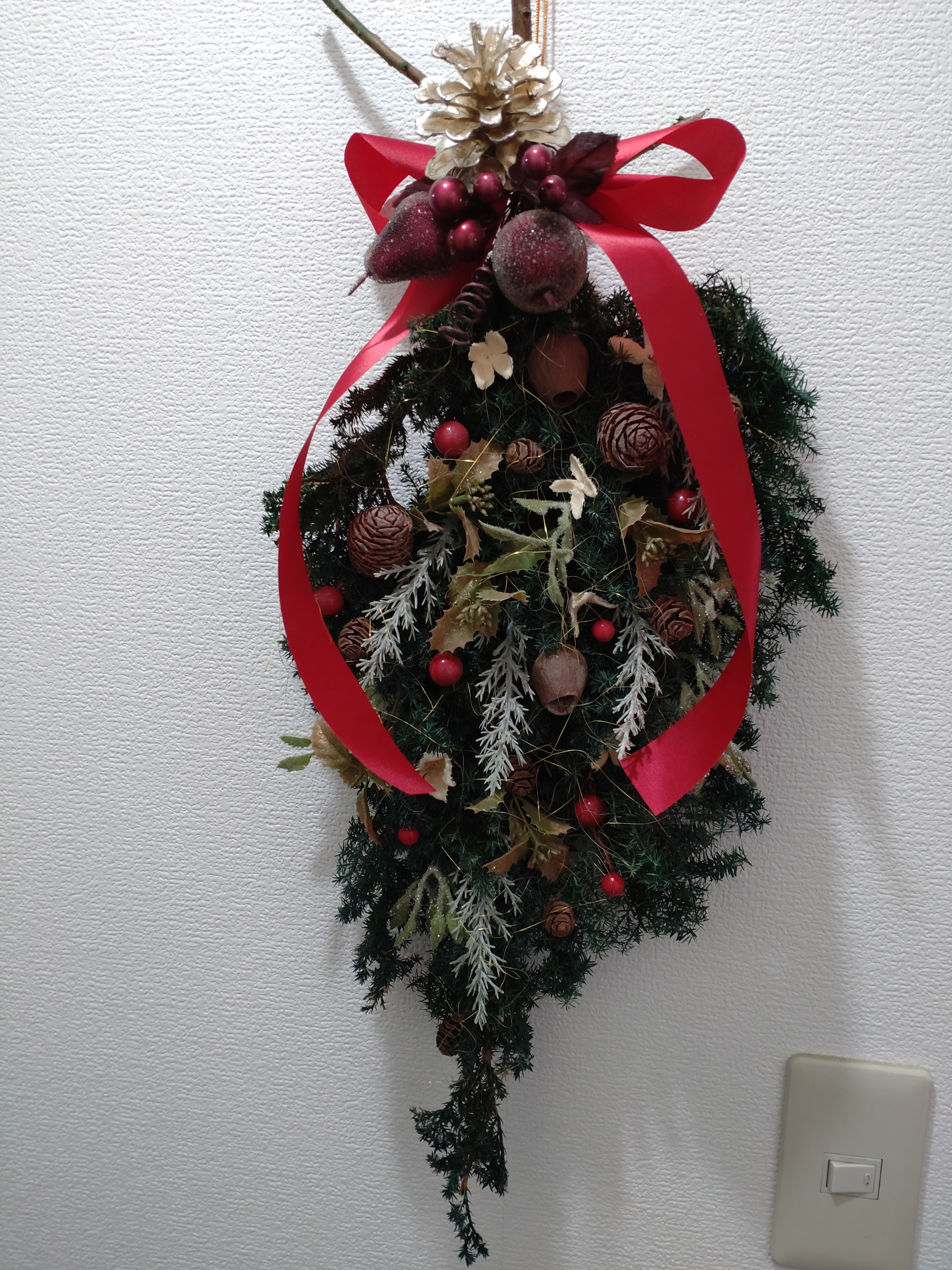 ✴︎よるさま専用✴︎クリスマススワッグ　クリスマスリース　フラワーリース クリスマスリース