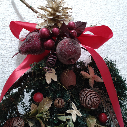 スワッグXmas飾り リース flower's-k 通販 16898883｜Creema