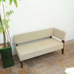 2.5s Standard sofa-L (左)（BR×ANキャメル）※サイズ変更W1433 H770 SH430 1枚目の画像