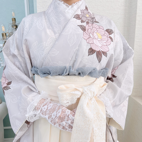 フリル帯揚げ レースフリル帯揚げ 浴衣 着物 振袖 和装 卒業式