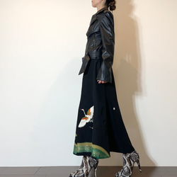 着物リメイク　留袖マーメイドフレアスカート 3枚目の画像