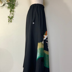 着物リメイク　留袖マーメイドフレアスカート 9枚目の画像