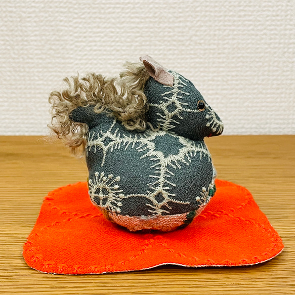 ★ラスト再販★⚮̈ミナペルホネン ハンドメイド⚮̈辰のお飾り 干支 置物 anemone／tarte 5枚目の画像