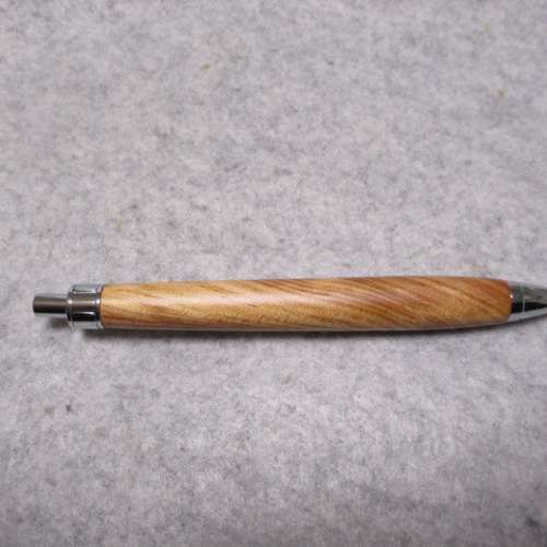 木軸ボールペンパトリオット なめら松金蘭杢国産