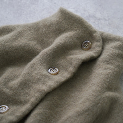 羊毛短外套/卡其色/Bishu 紡織品 第14張的照片
