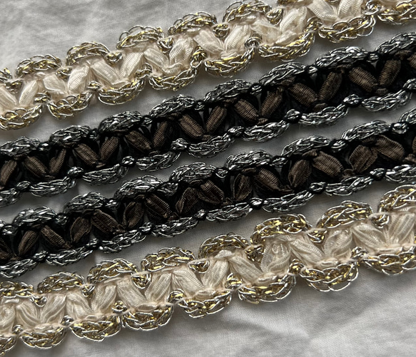 【50cm起】RCP-00540 蕾絲花邊絲帶編織絲帶材質 第1張的照片