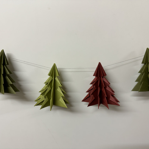 クリスマスツリー 立体 ガーランド クリスマス ガーランド