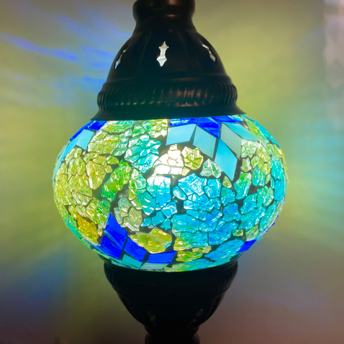 トルコモザイクランプ スタンドS（オリジナルデザインガラス