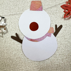 クリスマスガーランド　サンタクロース　トナカイ　スノーマン　雪だるま　ガーランド　 3枚目の画像