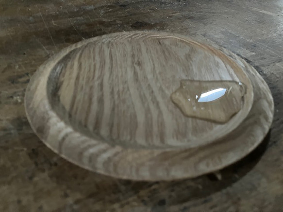 ホワイトアッシュ　木の皿 2枚目の画像