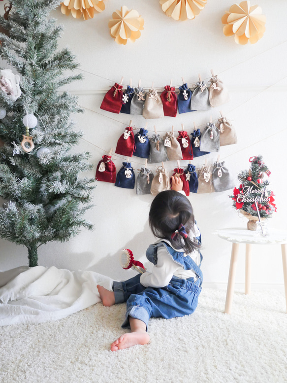 【 木製 ケーキトッパー 】Merry Christmas  英語 Xmas クリスマスフォト 飾り フォトプロップス 7枚目の画像