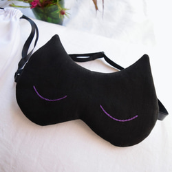 黑色貓眼罩，可選擇眼睛顏色 | 含收納袋 | 提供聖誕包裝 第9張的照片