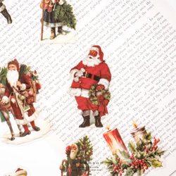 海外クリスマスシール　30枚　Xmas santa　[AT922] 1枚目の画像