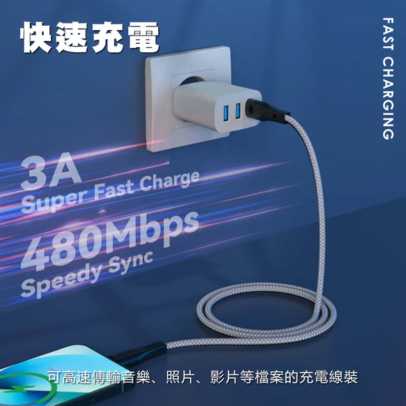 Meet Mind x Magtame聯名款磁性快收納充電傳輸線USB A to Type-C-1M/100cm 第11張的照片