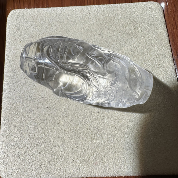 天然石水晶の龍天珠 6枚目の画像