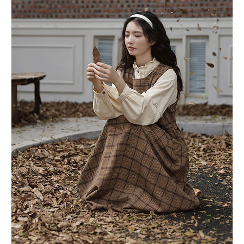 サロペット ワンピース オールインワン オーバーオール 秋冬 冬 重ね着