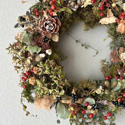 23種の森だくさんリース L リース JiLL 通販 16900630｜Creema(クリーマ)