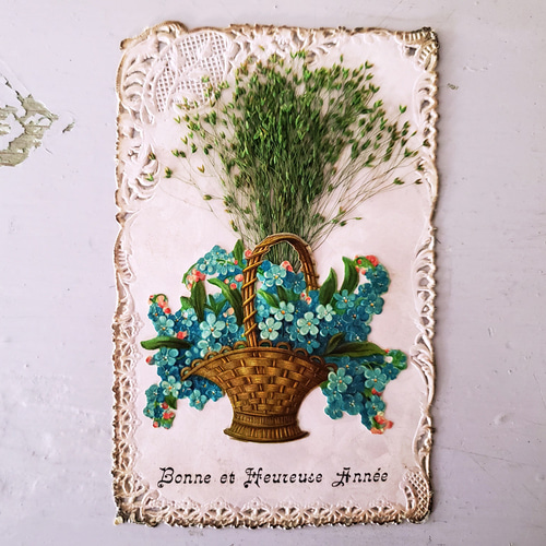 フランス 1900-1940年 Bonne et Heureuse Année ポストカード カニヴェ