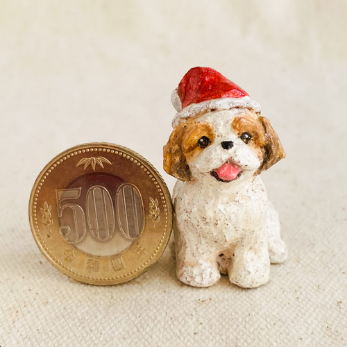 【sold】クリスマス⭐飾り シーズー シーズーサンタ（Christmas santa Shih Tzu） その他置物 かりたひかり