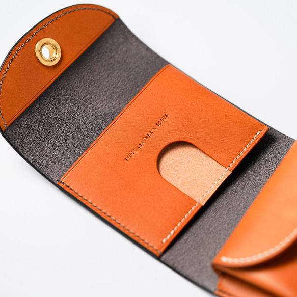 flap mini wallet [ MARGOT FOG / Topo ] オコシ金具 ver. ミニ財布 MARGOT FOG Topo