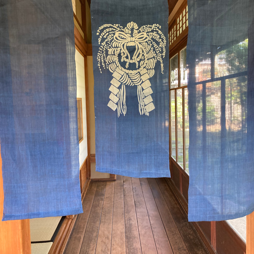 藍染 しめ縄飾り 暖簾 その他インテリア雑貨 すずなが 通販 16901137