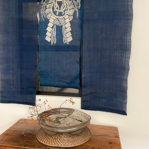 藍染 しめ縄飾り 暖簾 その他インテリア雑貨 すずなが 通販 16901137