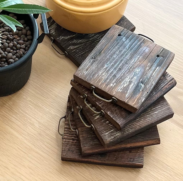 アンティーク　鍋敷き 配送料無料】アンティークオーク材鍋敷き 鍋敷き なべしき まな板