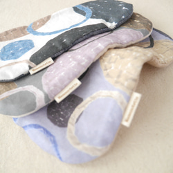 ポルカドット｜8重ガーゼハンカチ｜ふわふわ優しい肌ざわり｜敏感肌・ギフトに｜10×20cm 4枚目の画像