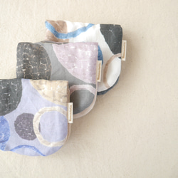 ポルカドット｜8重ガーゼハンカチ｜ふわふわ優しい肌ざわり｜敏感肌・ギフトに｜10×20cm 2枚目の画像