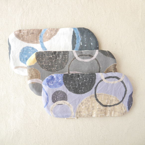 ポルカドット｜8重ガーゼハンカチ｜ふわふわ優しい肌ざわり｜敏感肌・ギフトに｜10×20cm 3枚目の画像