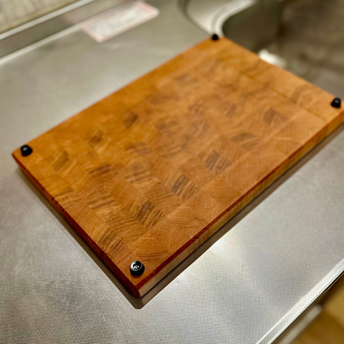 大形エンドグレインカッティングボード山桜＋チーク