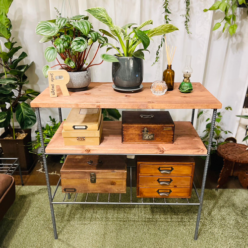 アイアンテレビラック　ベンチ　アイアン家具　男前　オーダーメイド　ハンドメイド 238279b6c84046a9f7b27a76cfccc2