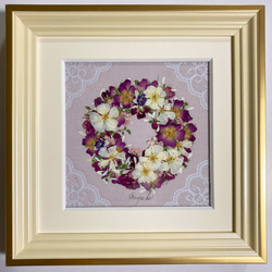 押し花アート悲しげな花魁 サイズ縦53cm横44cm 1d5bc54b98d5328b76b5797f4f4661