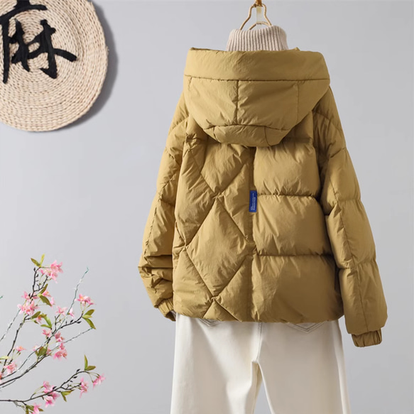【全4色】冬 90%ダウンジャケット　カジュアルな軽い 厚手のコート　防風ジャケット 2枚目の画像