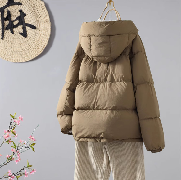 【全5色】冬 90%ダウンジャケット　カジュアルな軽い 厚手のコート　防風ジャケット 3枚目の画像
