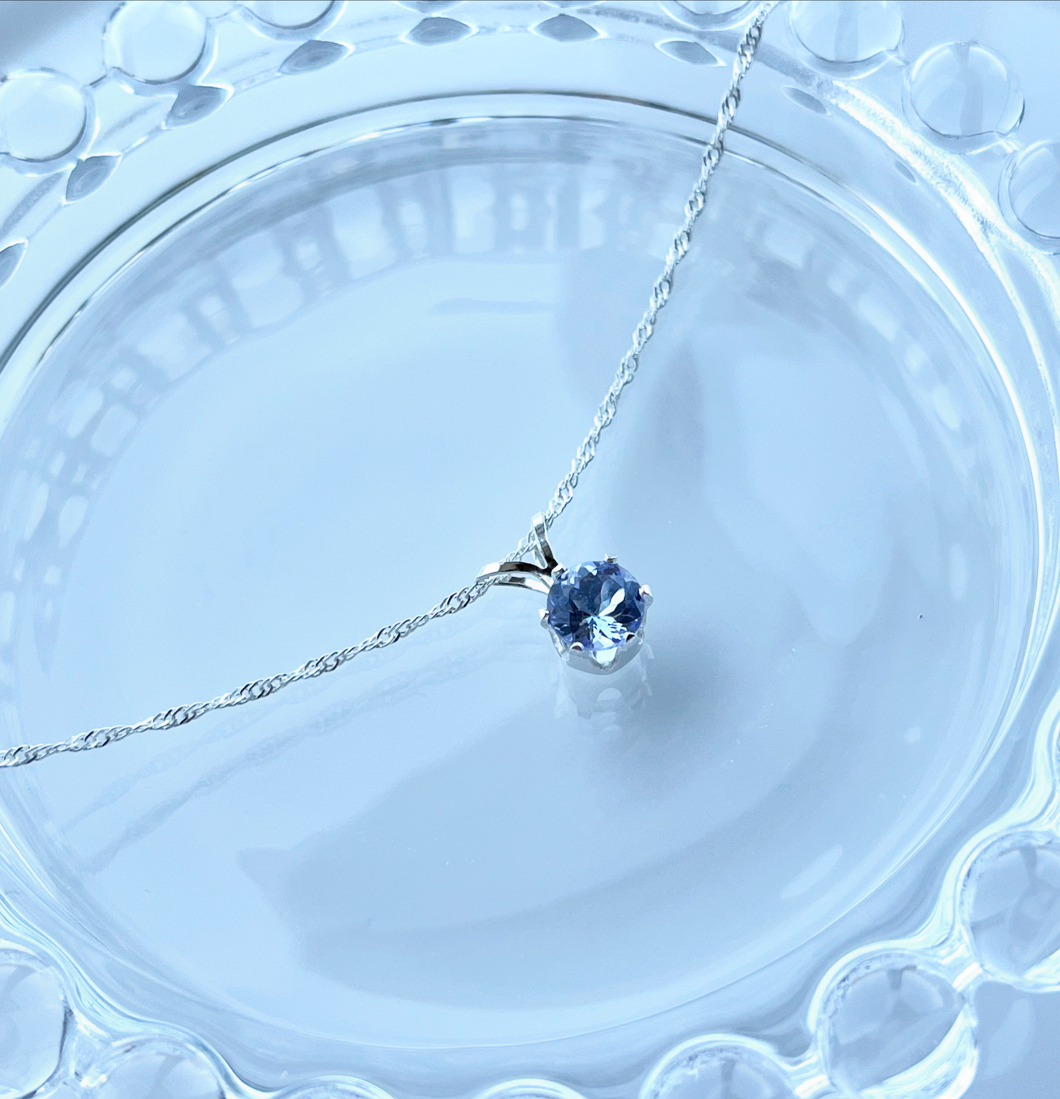 silver925 タンザナイト☆*:.｡.ネックレス〜タンザナイトブルー【天然石Mサイズ】 12,719円