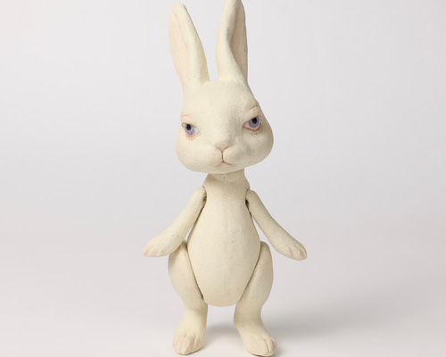 ♥まるまる可愛いウサギのヴィンテージコンポジションドール♥ porops Rabbit Bisque doll ビスクドール ポロップス うさぎ