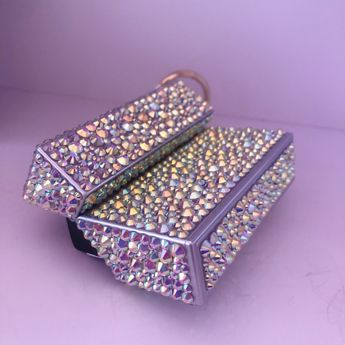 ヒートスティックケース デコ オーロラ ガラスストーン アイコスケース