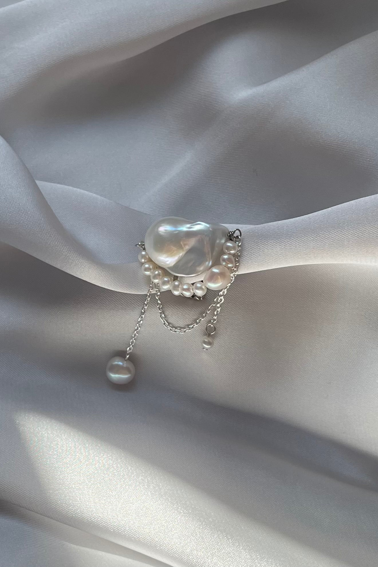 /// MUMEISHI /// パールイヤリング バロックパール　パールピアス　ブライダル