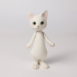 Cat Bisque doll ビスクドール　ねこ　人形　猫　ミニョネット　ドール 1枚目の画像