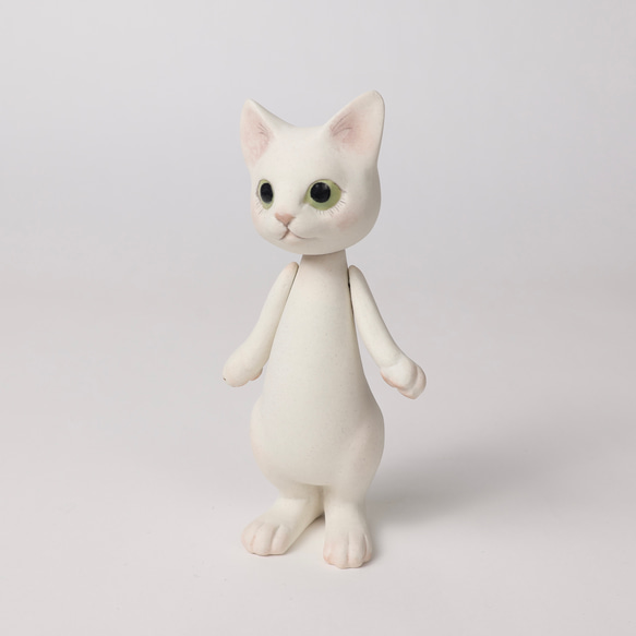 Cat Bisque doll ビスクドール　ねこ　人形　猫　ミニョネット　ドール 2枚目の画像