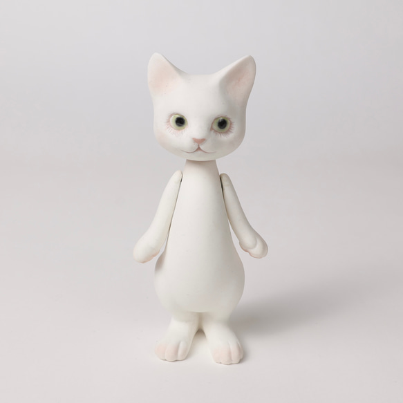 Cat Bisque doll ビスクドール　ねこ　人形　猫　ミニョネット 1枚目の画像