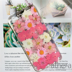 ＊本物のお花＊ 植物図鑑 押し花スマホケース iPhone15 14 13  AQUOS Xperia Galaxy 1枚目の画像